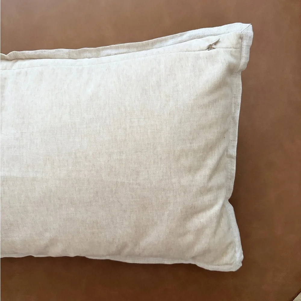 West Elm Classic Cotton Velvet Pillow Cover - Sand 12x2